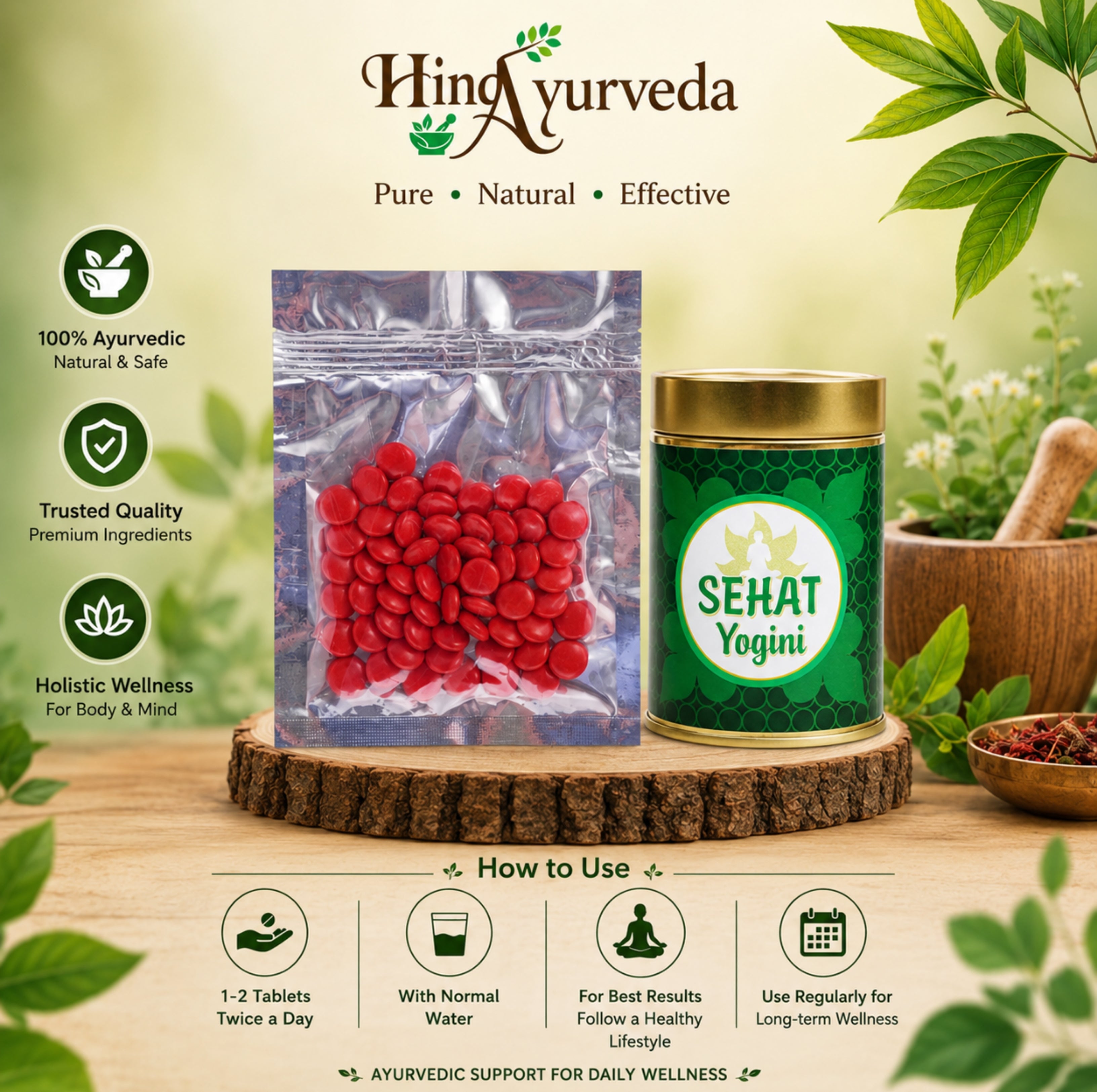 Sehat Yogini Weight Gain Combo | Ayurvedic Weight Gain Powder