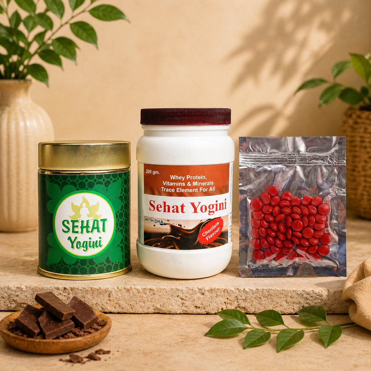 Sehat Yogini Complete Wellness Combo (Protein + Herbal Tablets)